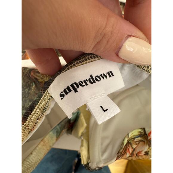 Superdown Ziva Bustier Top in Tan Multi Size Large - Picture 6 of 6